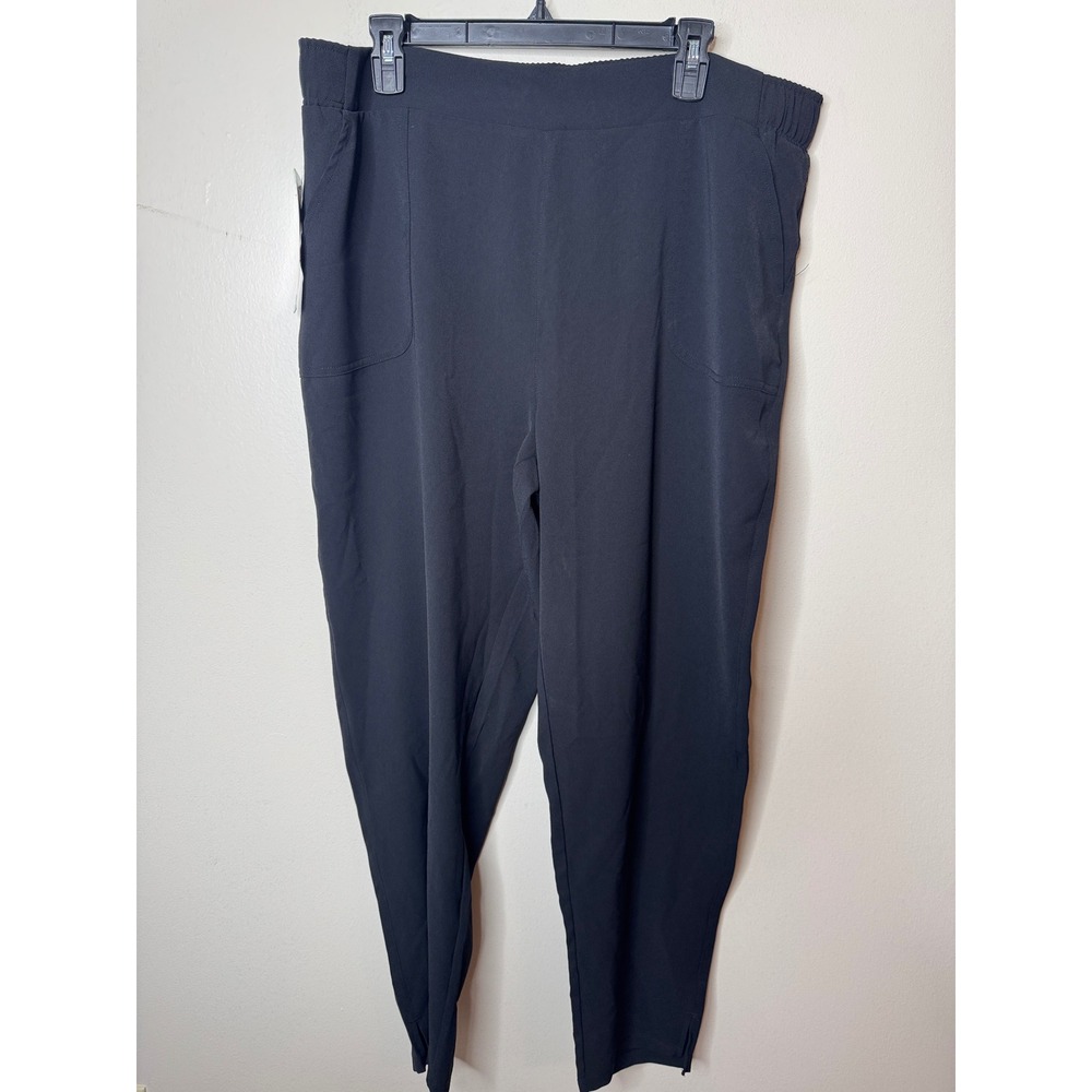 32 Degrees Cool Womens Black Pull On Slim Leg Pants